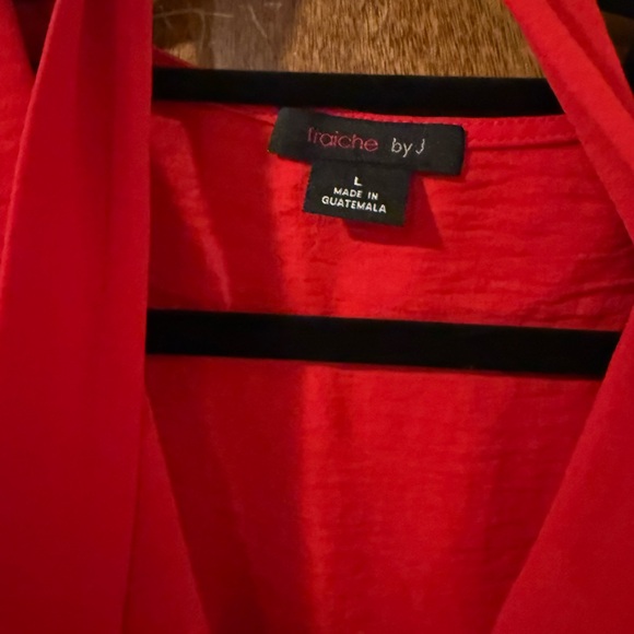 Vibrant Red Long Sleeve Romper - Picture 2 of 5